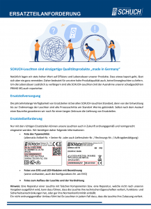 Ersatzteilanforderung 