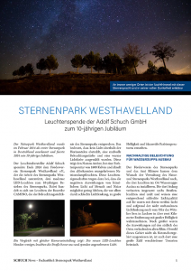 Sonderdruck Sternenpark Westhavelland