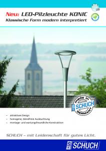 LED-Pilzleuchte KONIC